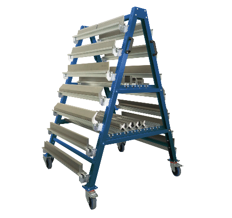 40.630 B Gereedschapwagen t.b.v. UKB-Systeem Amada voor boven- en ondergereedschap
Kleur blauw RAL 5010